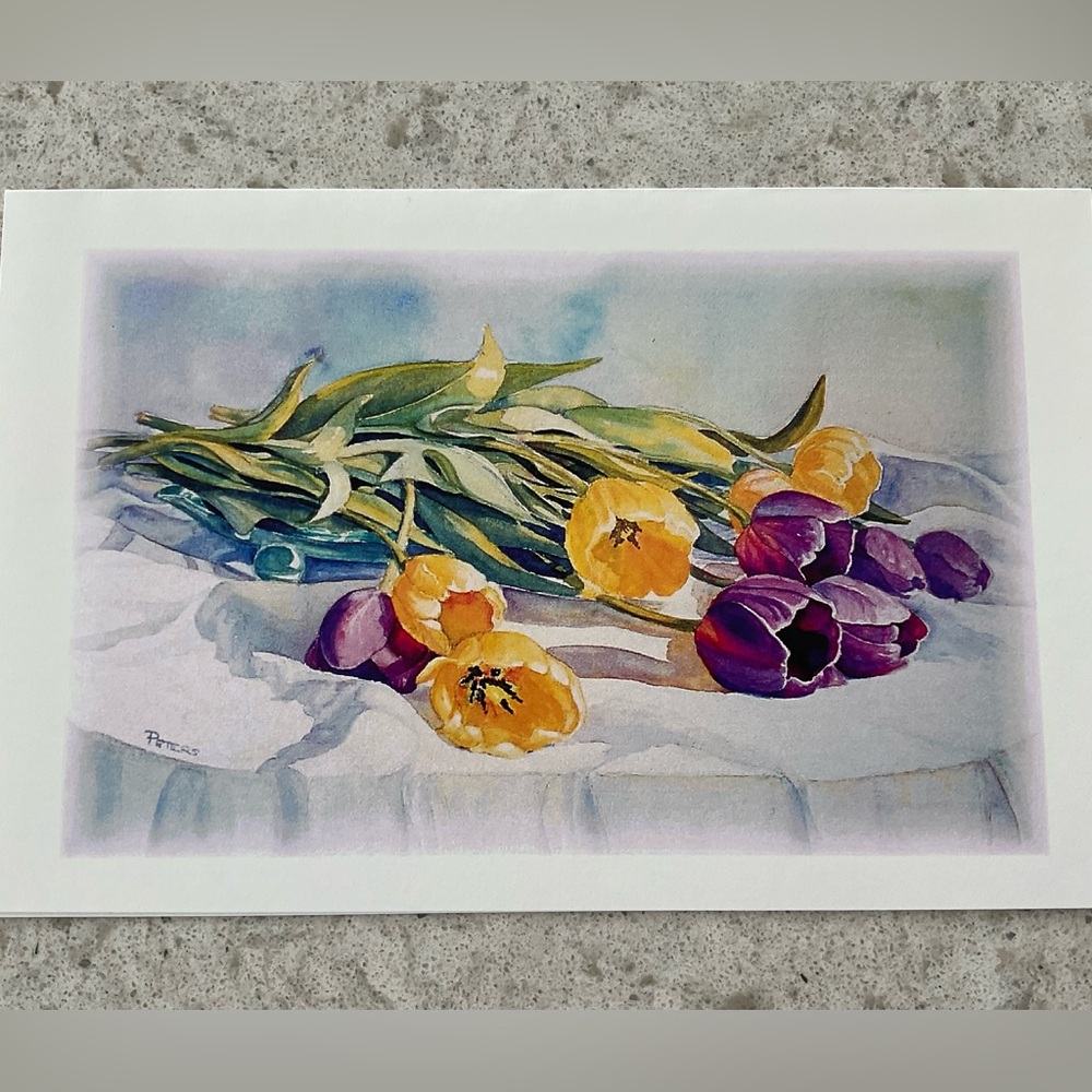 Tulip Watercolour Art Cards